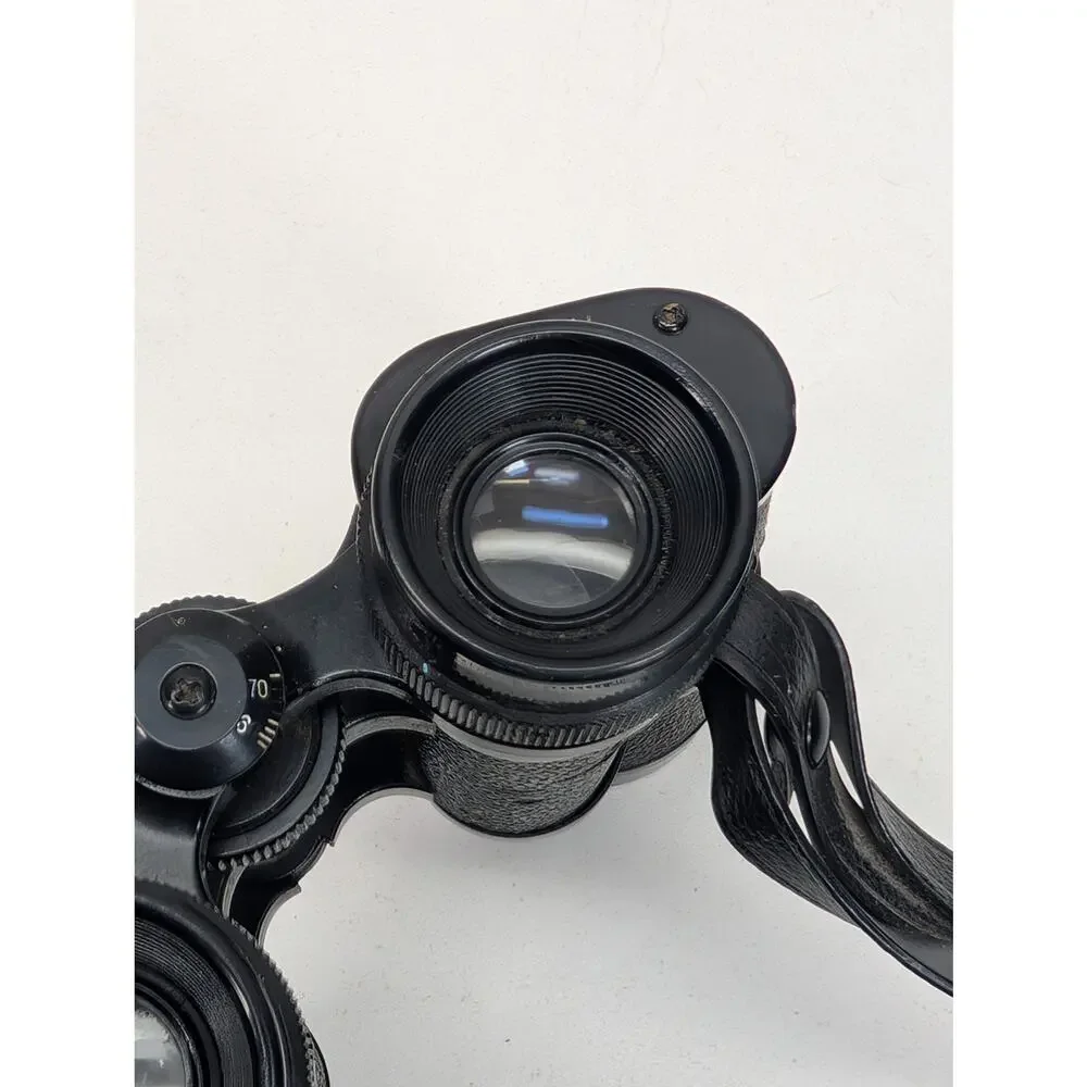 Vintage Focal 7x35 Binoculars Japan Special Coated Field 7° Kresge Detroit Strap